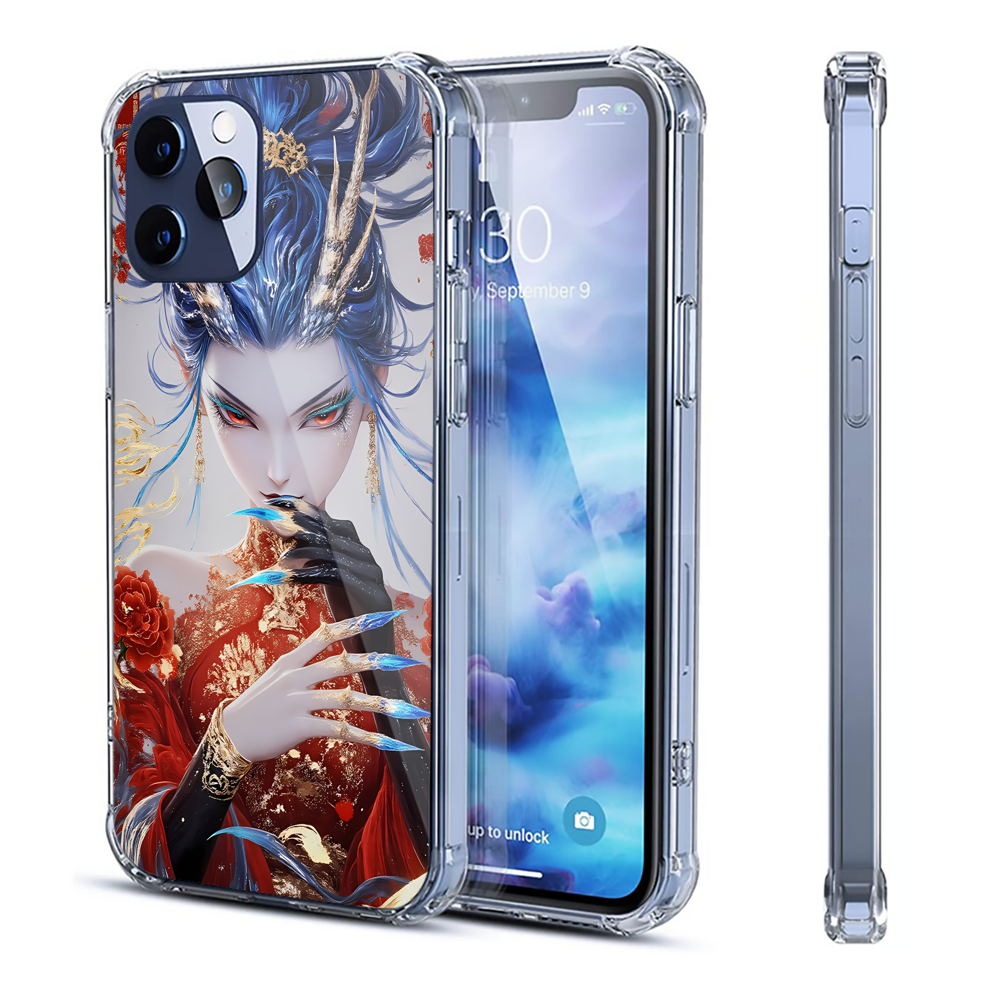 （画像用） Ne Zha 2 ナタ 魔童の大暴れ 【iPhone 12シリーズ対応】透明スマホケース（クリアソフトケース）